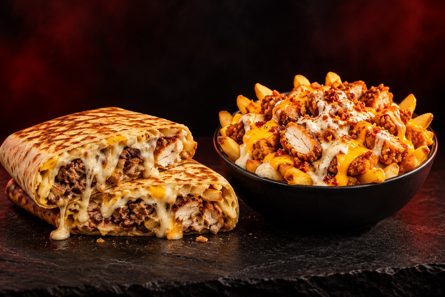 Tacos gratiné et bowl O’Max